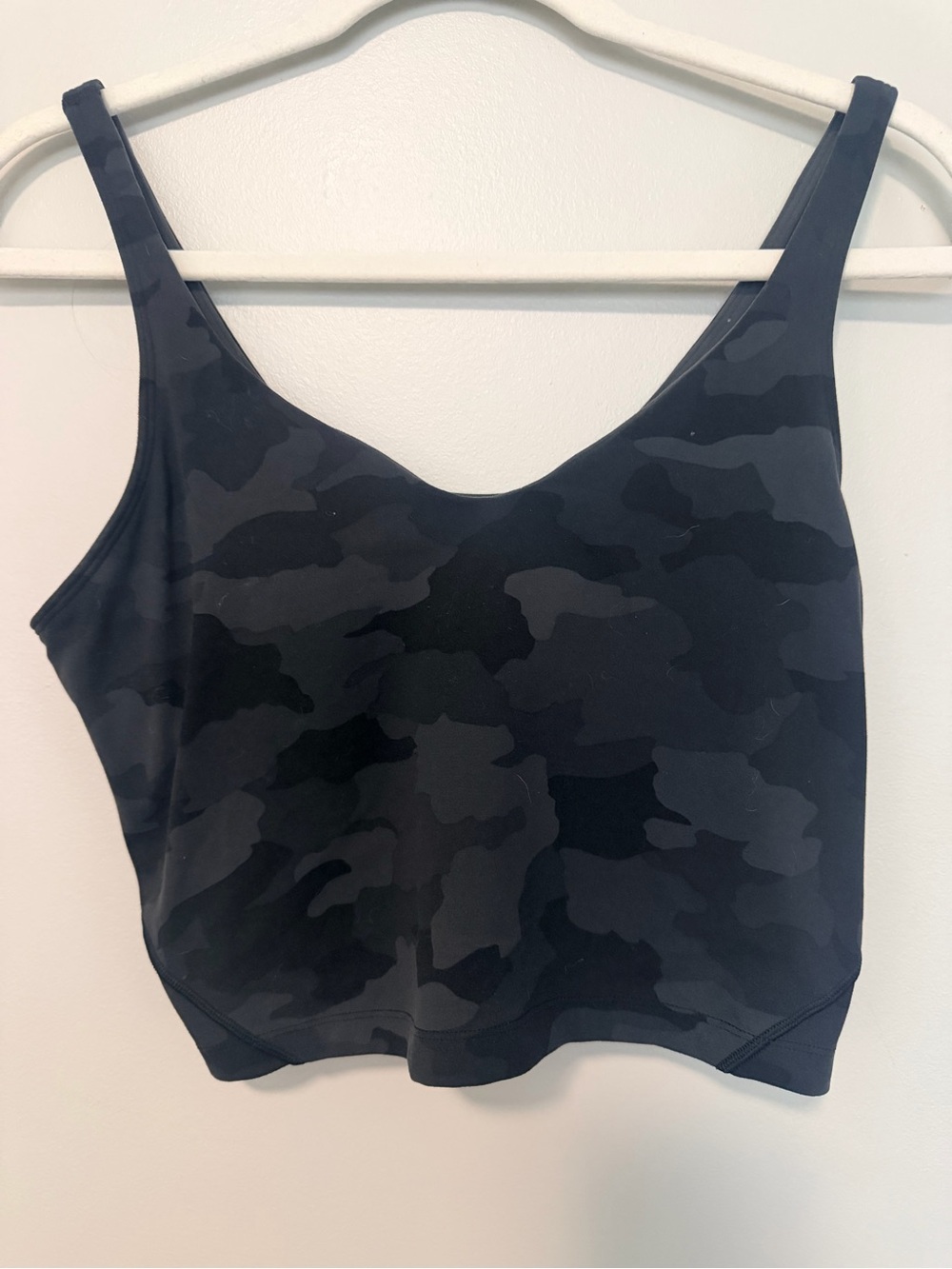 Lululemon Athletica Black Camo Sports Bra/Crop Tank